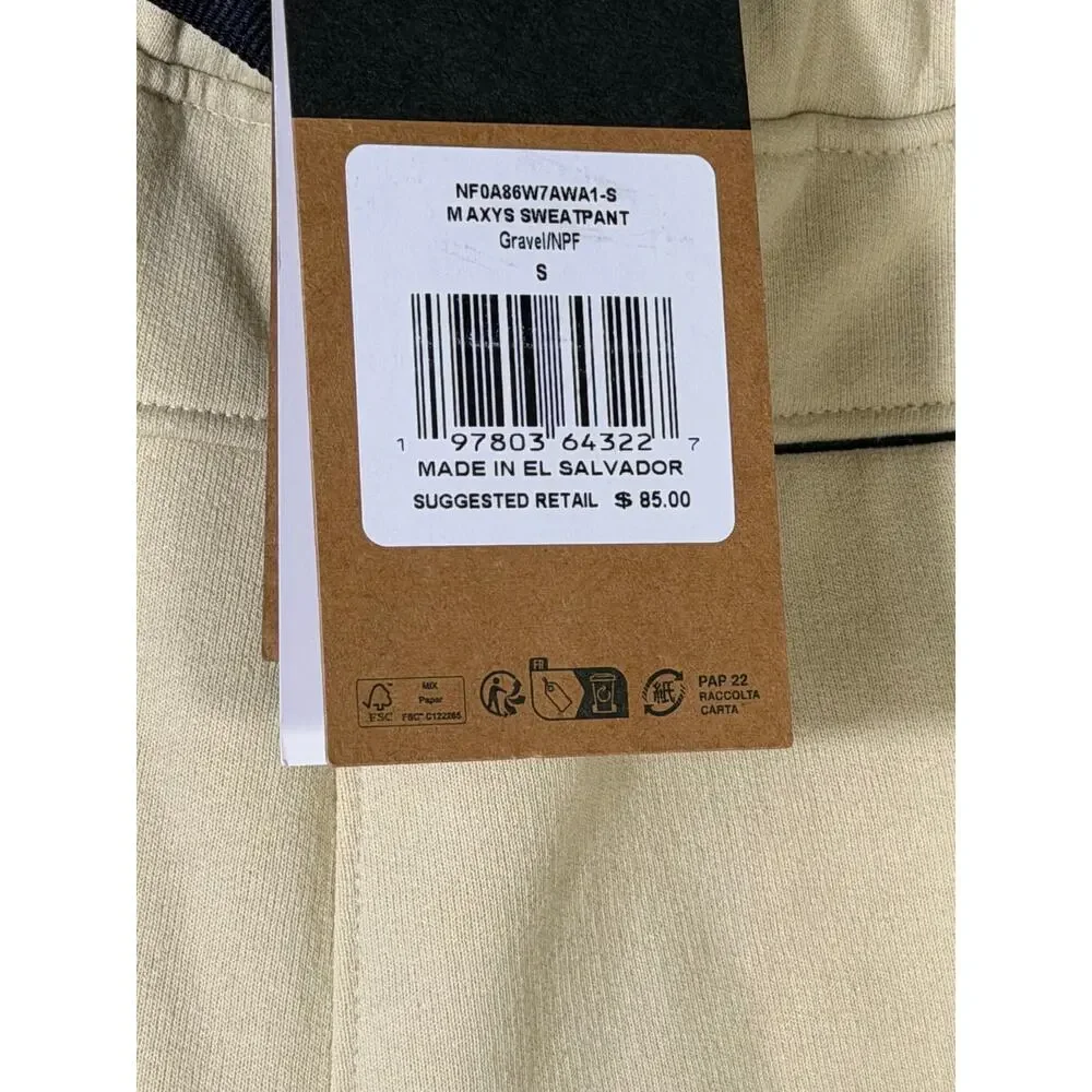 The North Face Men’s AXYS Sweatpants Gravel Beige Size S NWT
